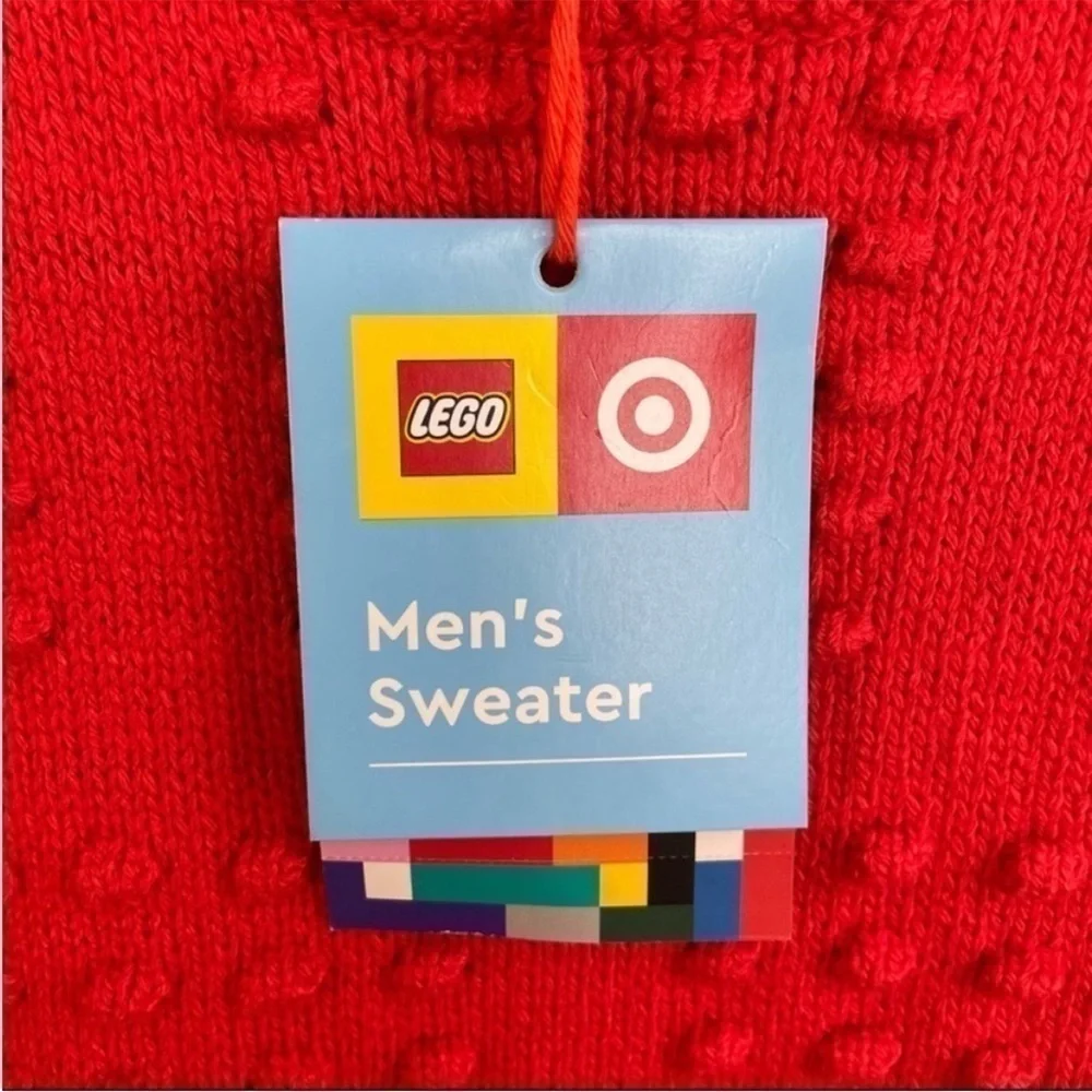 LEGO X Target NWT Textured Knit Red Sweater size XL